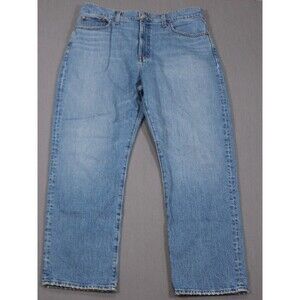 Madewell Womens 90s Straight Crop Size 31 Straight Leg High Rise Stretch 32 X 27